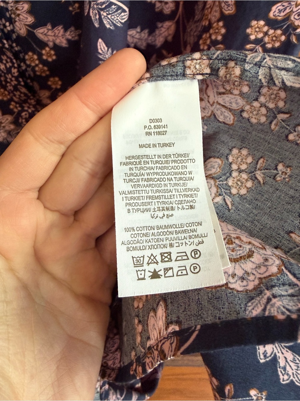 BODEN 100% Cotton Empire Midi Shirt Dress Chintz Bloom Floral Cottagecore 10 - Picture 8 of 10